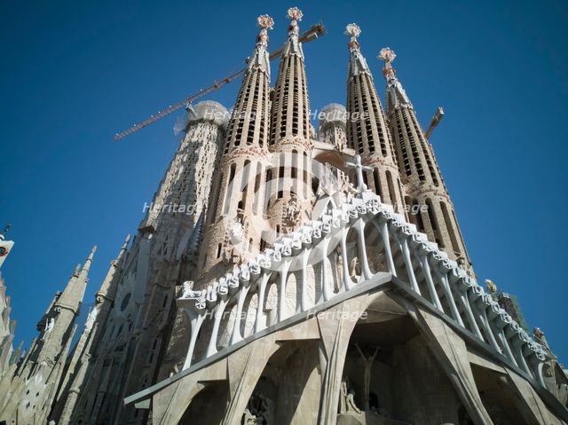 The Sagrada Familia Basilica, Barcelona, Spain, 2020. Creator: Ethel Davies.