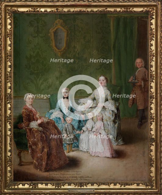 The Sagredo family, c.1752. Creator: Longhi, Pietro (1701-1785).