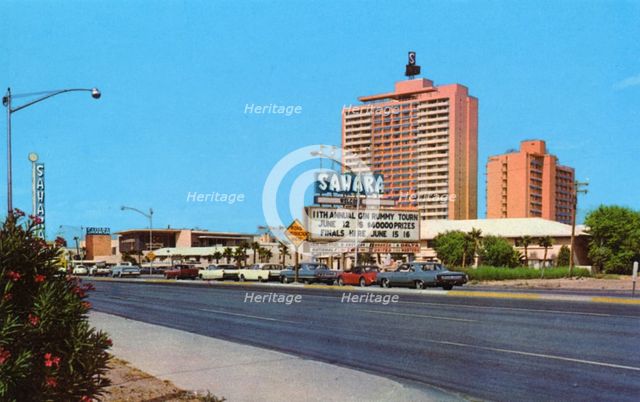 The Sahara Hotel, Las Vegas, Nevada, USA, 1967. Artist: Unknown