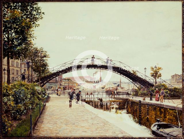 The Saint-Martin canal, c1900. Creator: Marie-Francois Firmin.