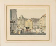 The Saint Michael Square in Vienna, Early 19th cen.. Creator: Postl, Karel (1769-1818)