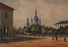 The Saint Andrew's Cathedral in Saint Petersburg, c.1833
