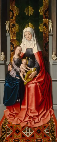 The Saint Anne Altarpiece: Saint Anne with the Virgin and Child [middle panel], c. 1500/1520. Creator: Gerard David