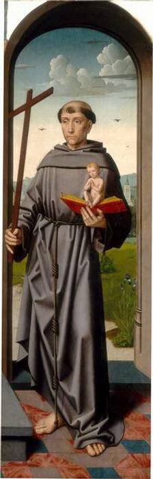 The Saint Anne Altarpiece: Saint Anthony of Padua [right panel], c. 1500/1520. Creator: Gerard David