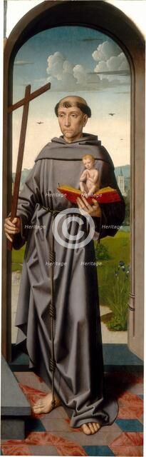 The Saint Anne Altarpiece: Saint Anthony of Padua [right panel], c. 1500/1520. Creator: Gerard David.