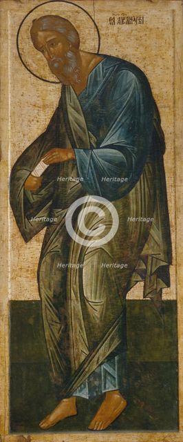 The Saint Apostle Andrew (From the Deesis Range). Artist: Russian icon  