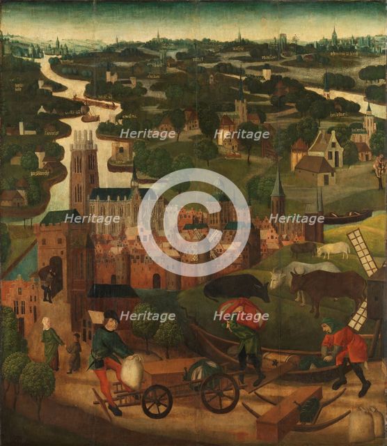 The Saint Elizabeth’s Day Flood, c.1490-c.1495. Creator: Master of the St Elizabeth Panels.