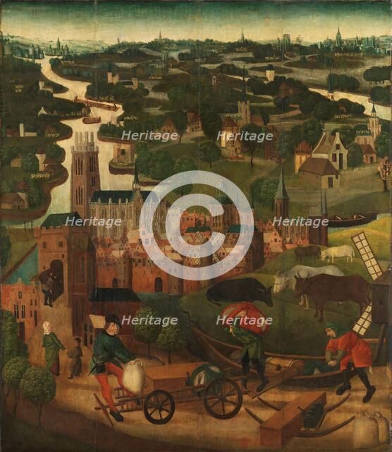 The Saint Elizabeth’s Day Flood, c.1490-c.1495. Creator: Master of the St Elizabeth Panels.