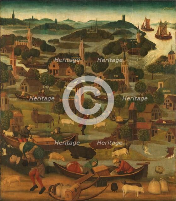 The Saint Elizabeth’s Day Flood, c.1490-c.1495. Creator: Master of the St Elizabeth Panels.
