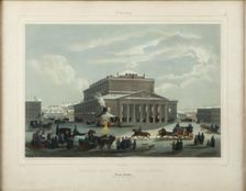 The Saint Petersburg Imperial Bolshoi Kamenny Theatre, End 1840s. Creator: Diez, Samuel Friedrich (1803-1873)
