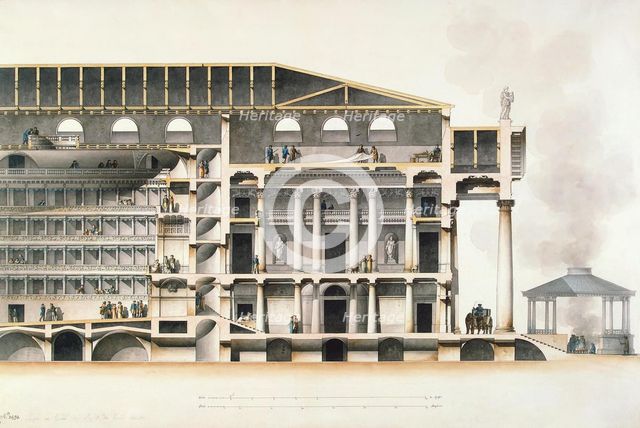 The Saint Petersburg Imperial Bolshoi Kamenny Theatre, Early 19th century. Artist: Quarenghi, Giacomo Antonio Domenico (1744-1817)