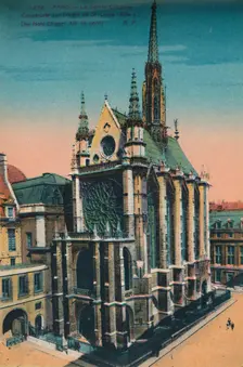 The Sainte-Chapelle (Holy Chapel), Paris, c1920