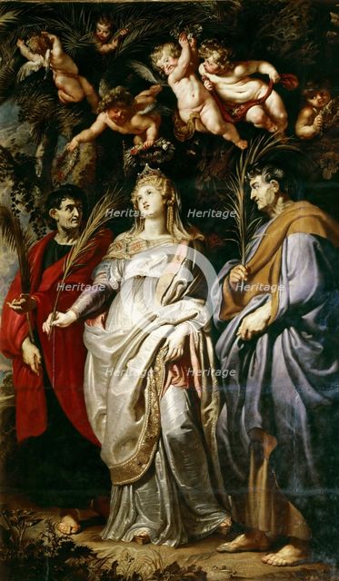 The Saints Domitilla, Nereus and Achilleus, 1608. Creator: Rubens, Pieter Paul (1577-1640).