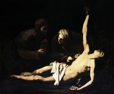 The Saints Sebastian, Irene and Lucia 1628. Artist: Jusepe de Ribera