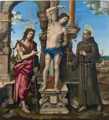 The Saints Sebastian, John the Baptist and Francis of Assisi