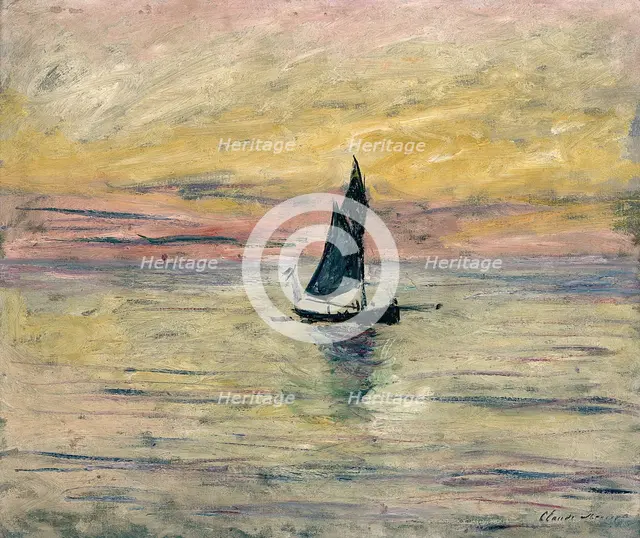The Sailing Boat, Evening Effect, 1885.