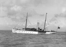 The sailing yacht Saevuna 1911. Creator: Kirk & Sons of Cowes