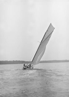 The sailing yacht The Truant July 1912. Creator: Kirk & Sons of Cowes