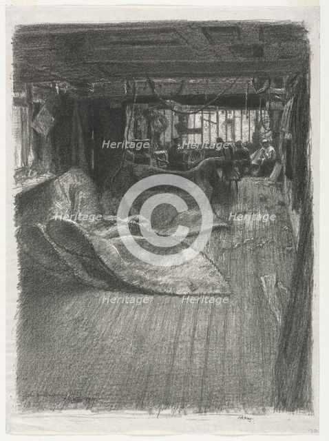 The Sailmaker's Loft, 1911. Creator: Thomas Robert Way (British, 1861-1913).