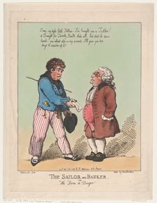 The Sailor and Banker, October 28, 1799., October 28, 1799. Creator: Thomas Rowlandson