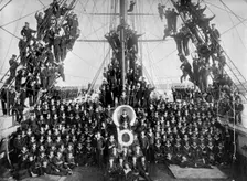 The sailor lads of the training ship HMS Lion at Devonport, Devon, 1896. Artist: WM Crockett