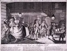 The sailor's adventure to the streights of Merryland or, an evening view on Ludgate Hill 1749. Artist: John June