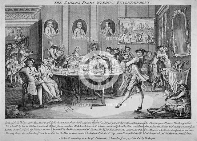 'The Sailor's Fleet Wedding Entertainment', 1747. Artist: Anon