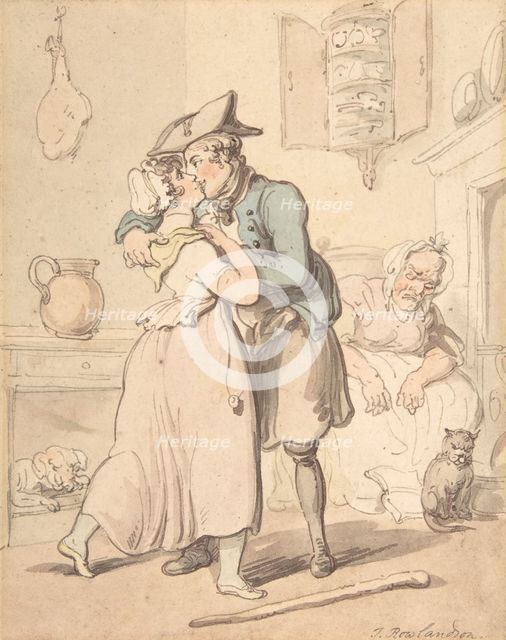The Sailor's Return from Active Service, 1780-1827. Creator: Thomas Rowlandson.