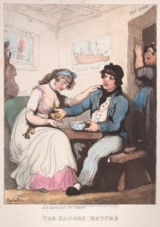 The Sailor's Return, October 10, 1799., October 10, 1799. Creator: Thomas Rowlandson