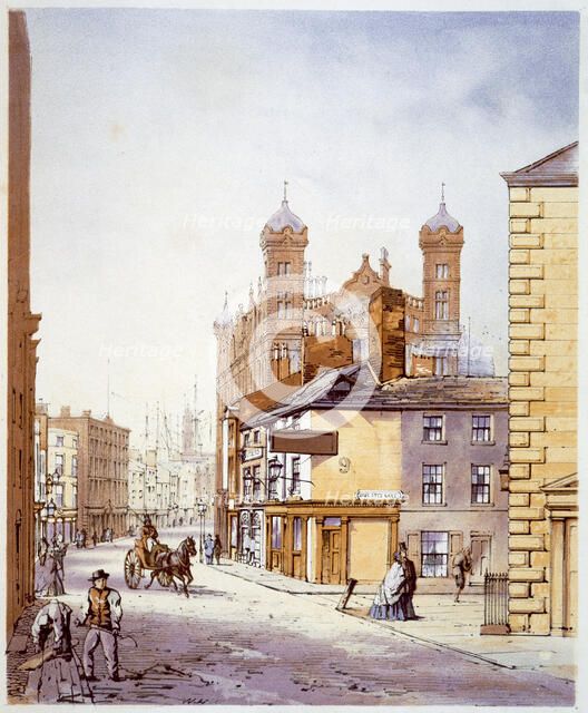 The Sailors' Home, from Hanover Street, Liverpool, 1864. Artist: William Gawin Herdman