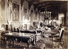 The salon, Newstead Abbey, Nottinghamshire, 1874. Creator: R Allen