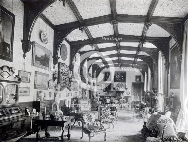 The salon, Newstead Abbey, Nottinghamshire, 1905. Creator: Henson & Co.