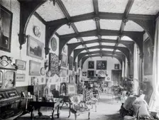 The salon, Newstead Abbey, Nottinghamshire, 1905. Creator: Henson & Co