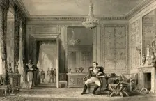 The Salon d'abdication, Fontainbleau c1840. Creator: JB Allen