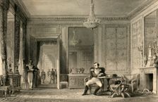 The Salon d'abdication, Fontainbleau c1840. Creator: JB Allen