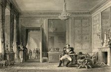 The Salon d'abdication, Fontainbleau c1840. Creator: JB Allen