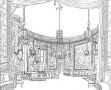 The Saloon, about 1820. From Nash's Illustrations (1939)