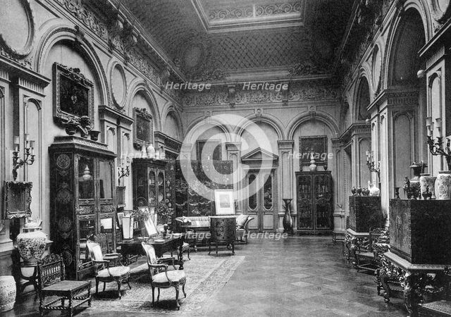 The saloon, Montagu House, 1908.Artist: Bedford Lemere and Company