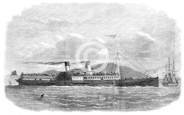 The Saloon Steam-Packet Company’s vessel Alexandra, for passenger traffic on the Thames, 1865. Creator: Unknown.