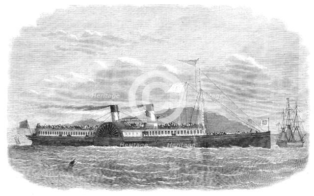 The Saloon Steam-Packet Company’s vessel Alexandra, for passenger traffic on the Thames, 1865. Creator: Unknown.