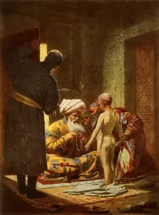 The Sale of a Young Serf 1872, (1965). Creator: Vasily Vereshchagin
