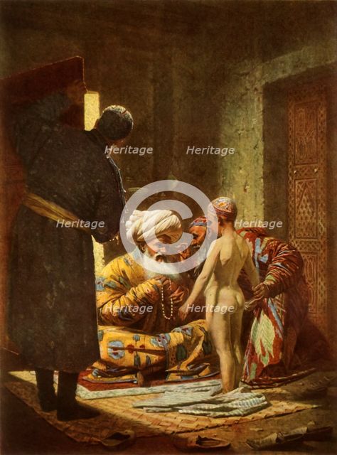 'The Sale of a Young Serf', 1872, (1965). Creator: Vasily Vereshchagin.