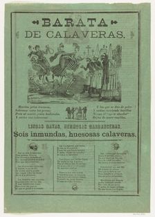 The sale of skeletons, 1907., 1907. Creator: José Guadalupe Posada