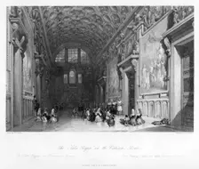 The Sale Regia in the Vatican, Rome 19th century. Artist: E Challis