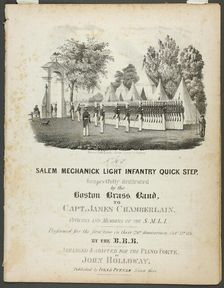 The Salem Mechanick Light Infantry Quick Step, 1836. Creator: Fitz Hugh Lane