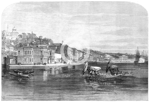 The Salih Bazaar Palace, Constantinople, lately occupied by the Prince and Princess of Wales, 1869. Creator: Unknown.