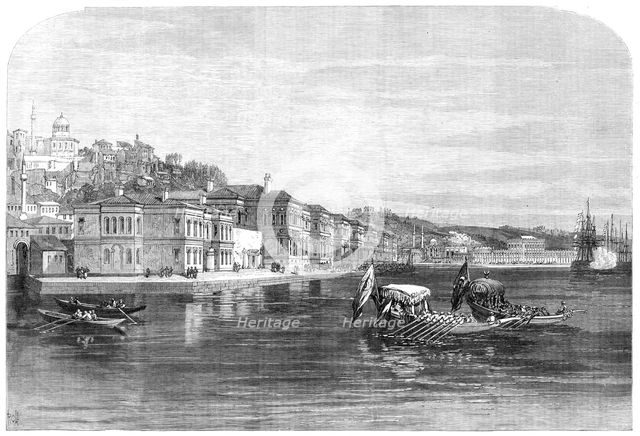 The Salih Bazaar Palace, Constantinople, lately occupied by the Prince and Princess of Wales, 1869. Creator: Unknown.