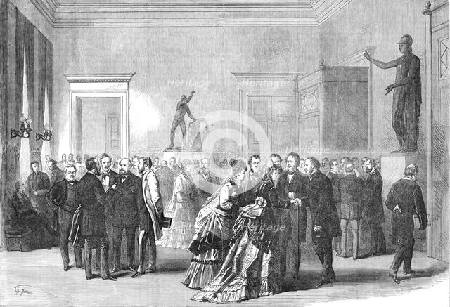 The Salle des Pas Perdus of the French Corps Legislatif, 1870. Creator: Unknown.