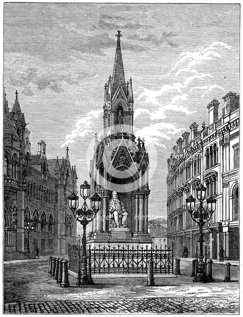 The Salt statue at Bradford, c1880. Artist: Unknown