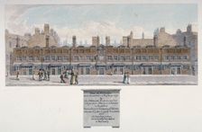 The Salters Almshouses in Monkwell Street, City of London, 1818. Artist: Robert Blemmell Schnebbelie